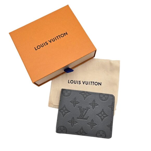 Louis Vuitton Portefeuille Multiple Bi-fold Wallet Monogram Shadow - COA include - Picture 1 of 16